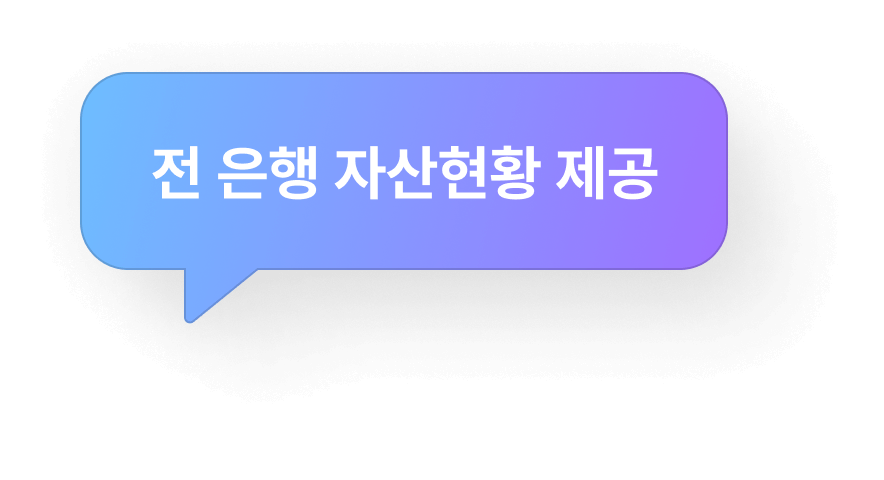 전 은행 자산현황 제공